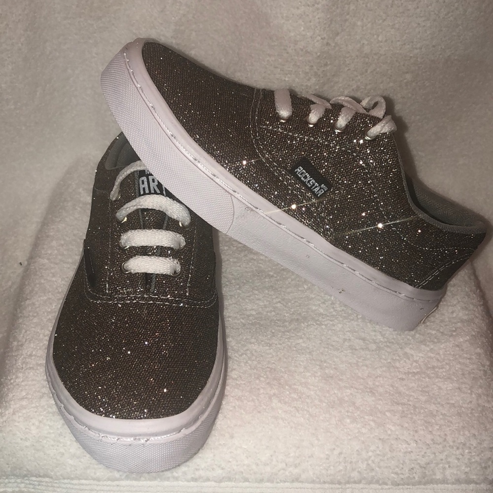 Girls Rockstar shimmering gold/copper tennis shoes